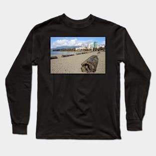The Sands of English Beach, Vancouver City, Canada Long Sleeve T-Shirt